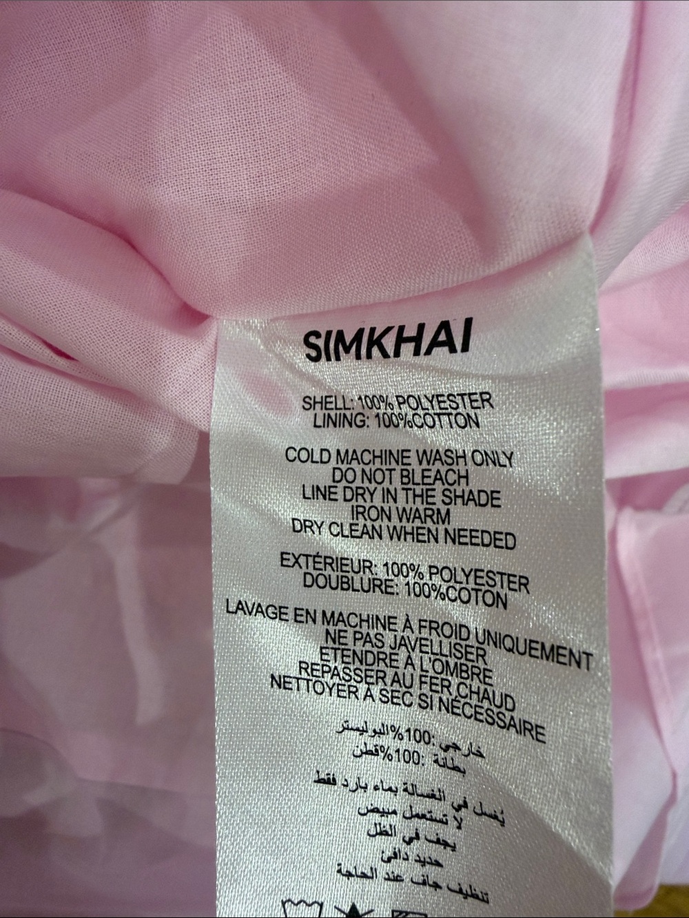 🔥CLEARANCE🔥 NWOT Simkhai V-Neck Detailed Cotton Midi Dress in Pink, Size US 6 - Picture 12 of 12